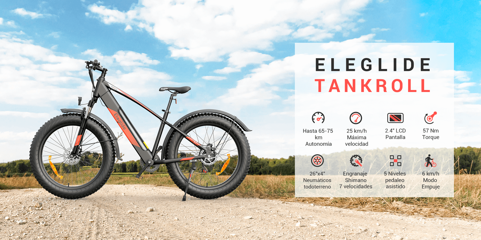 bicicleta eléctrica Tankroll mejor precio